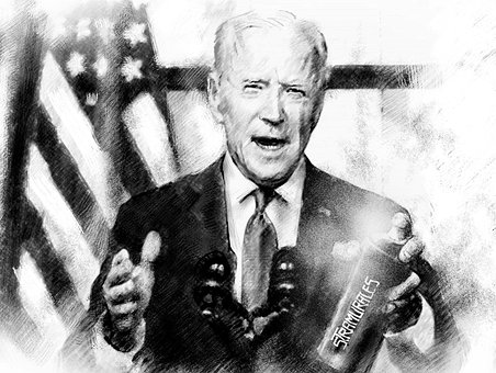 Präsident, Amerika, Zeichnung, Kunst