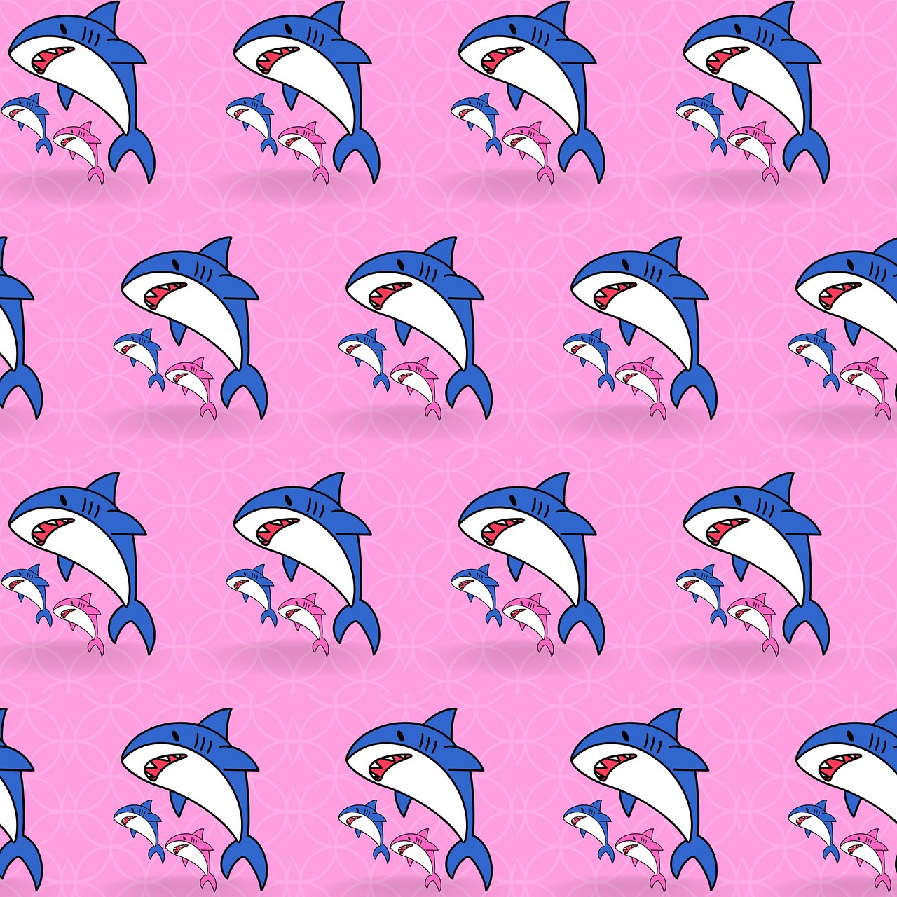 Download Patter, Pink, Shark. Royalty-Free Stock Illustration Image