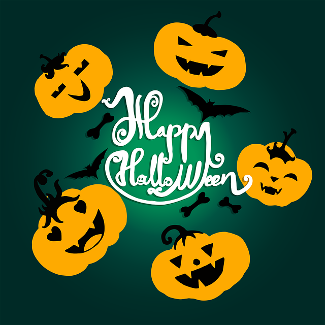 Free pumpkin halloween background vector