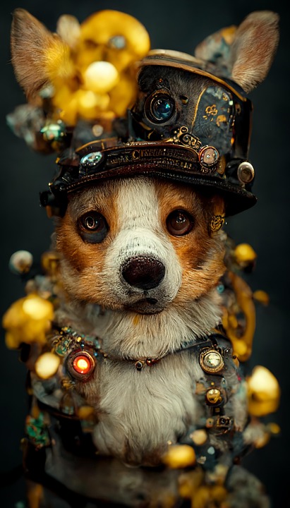 Download Steampunk Vintage Corgi Royalty-Free Stock Illustration Image ...