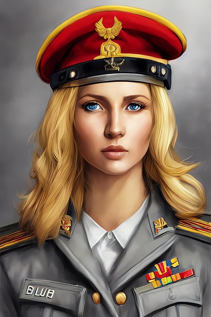 Free generated colonel soldier illustration