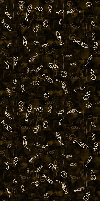 Free background ornamental fishes illustration