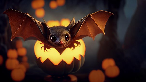 Free Halloween Bat illustration and picture