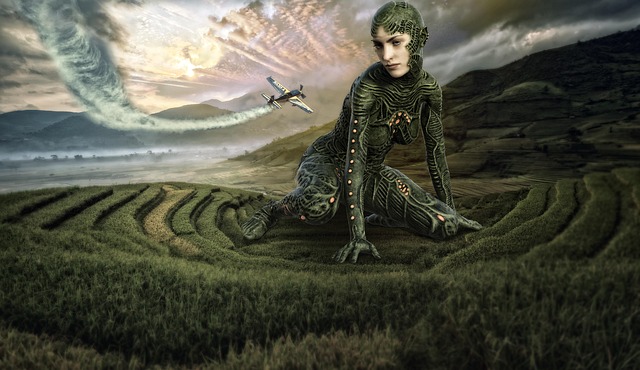 Free fantasy woman nature illustration