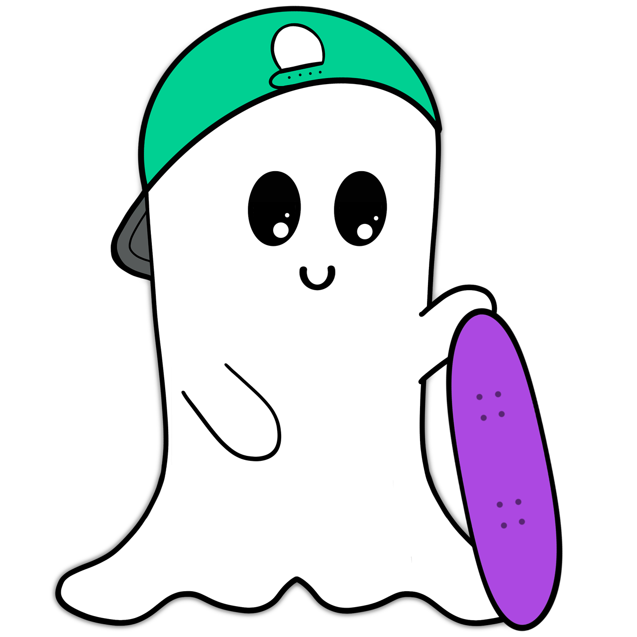 Download Skateboarding, Skateboard, Ghost. Royalty-Free Stock