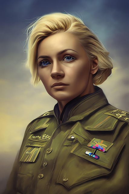 Free generated colonel soldier illustration