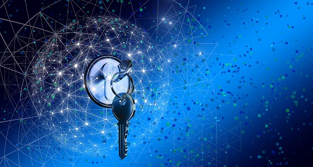 Free security door lock networks illustration