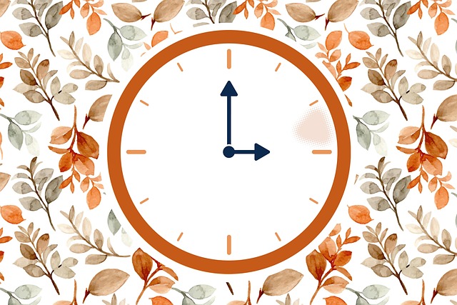 Free time change clock change summer time illustration