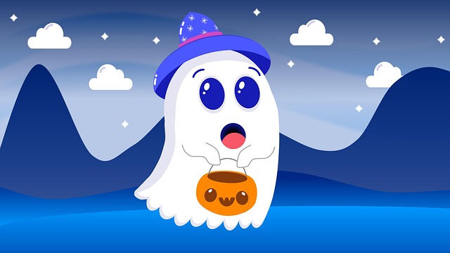 Free halloween nature ghost illustration
