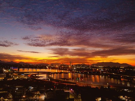 Free Glow Sunset photo and picture