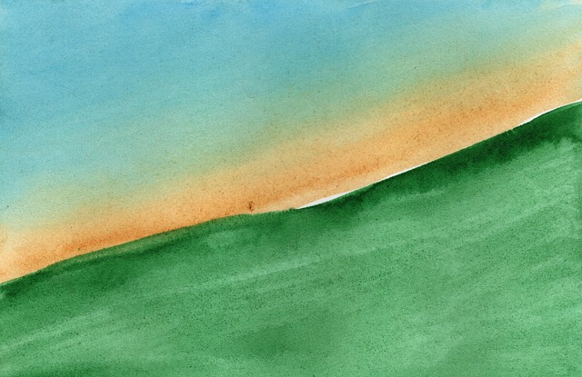 Free grass sunrise sunset illustration