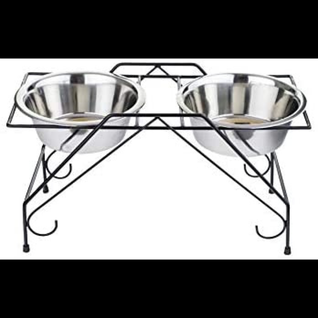 Download Dog Feeder Stand, Elevated Dog Dish With Storage, Elevated Dog