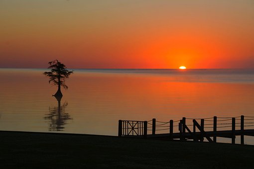 Sonnenaufgang, Meer, Wasser, Wolkenlos