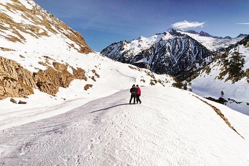 Pirinei, Aneto, Munţi, Natura, Iarnă
