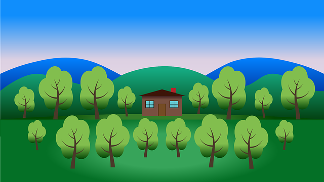 Free Sunset Forest vector and picture