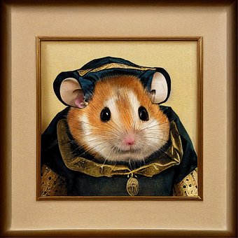 Hámster, Duque, Pintura Al Óleo