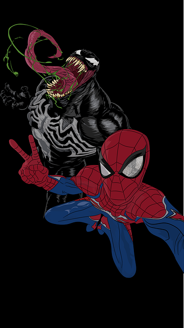 Tekenfilm, Spiderman, Superheld, Koning