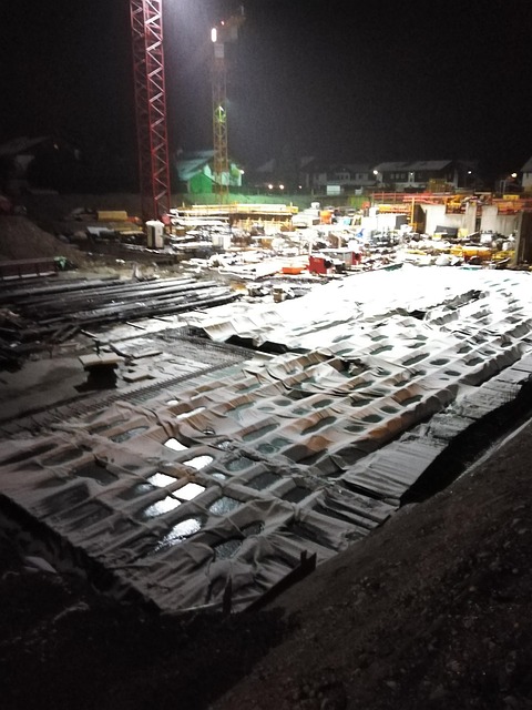 Free Winter Construction Site photo and picture