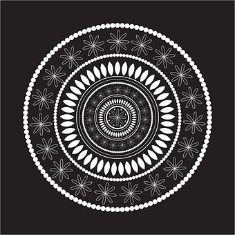 Mandala, Roset, Kunst, Mønster