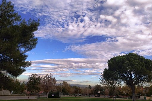 Landschaft, Spanien, Komische Wolken