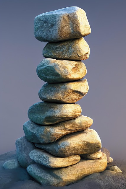 Free generated cairn stone cairn illustration