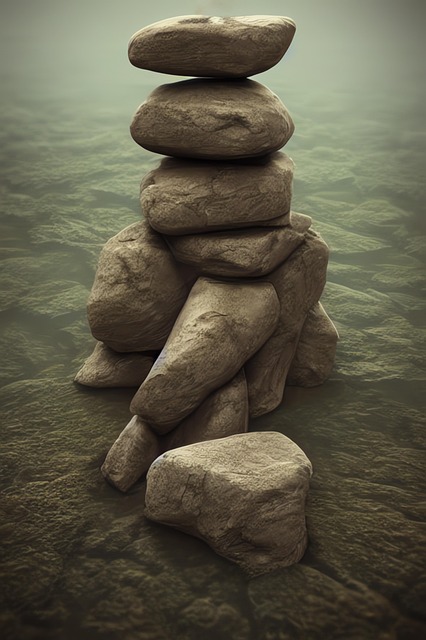 Free generated cairn stone cairn illustration
