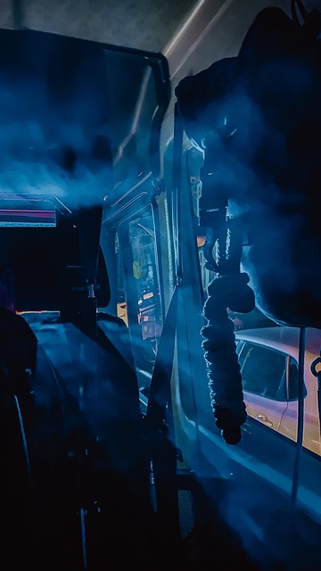 Free Blue Light Smoke photo and picture