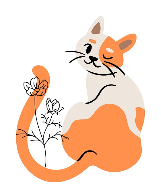 Sød Kat, Orange Kat, Blomst