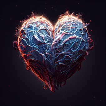 Corazón, Amor, Brillante, Render 3D