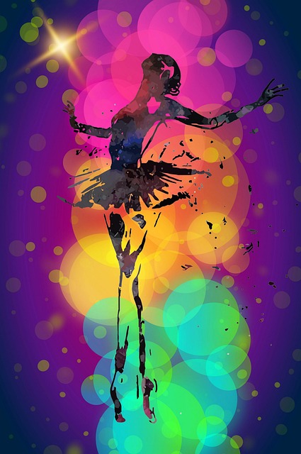 Free ballerina ballet pointe shoe illustration