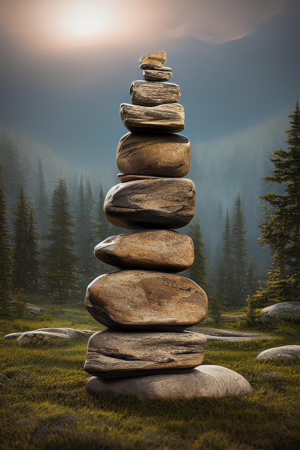 Free generated cairn stone cairn illustration