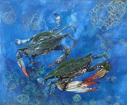 Krab, Kunst, Jimwang, Chinees Schilderij