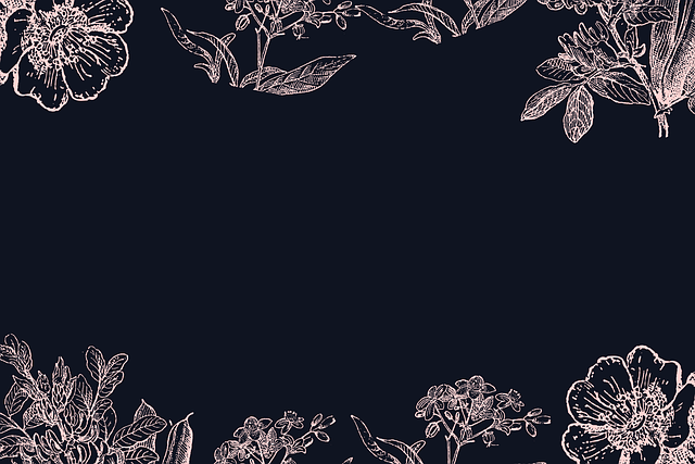 Free frame flower sorrow illustration