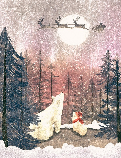 Navidad, Naturaleza, Oso Polar, Invierno