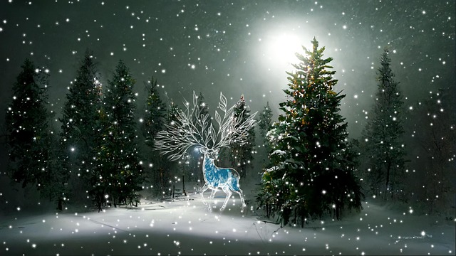 Free forest stag nature illustration