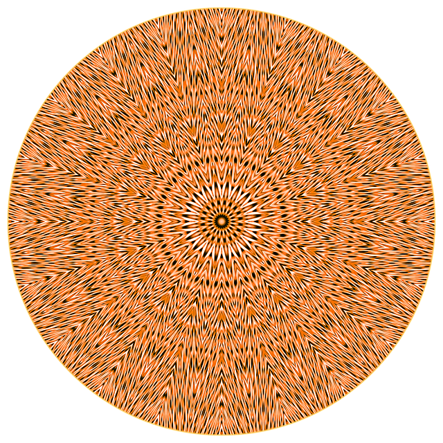 Free rosette circle abstract illustration