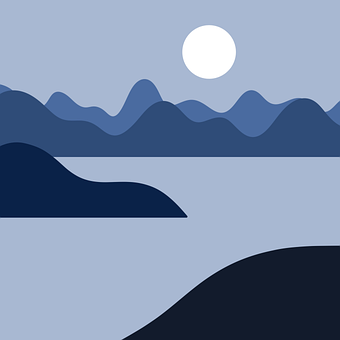 Berge, Seestück, Kunstwerk, Landschaft