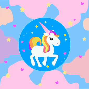 Unicornio, Logo, Dibujos Animados