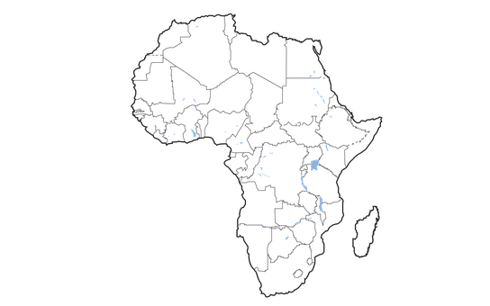 Karte, Afrika, Design, Land, Saum