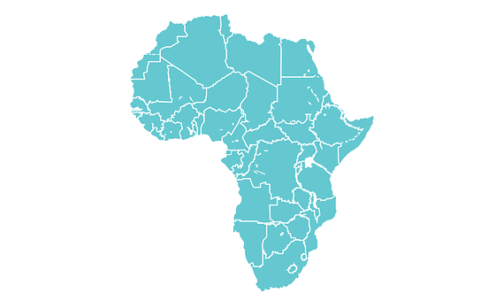 Karte, Afrika, Design, Land, Saum