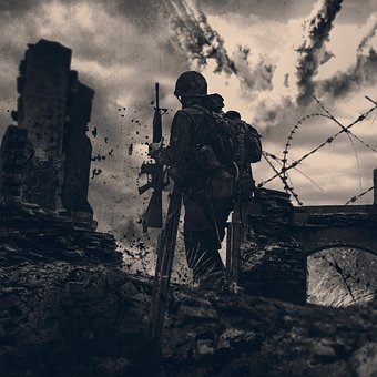 Krieg, Soldat, Militär, Explosion