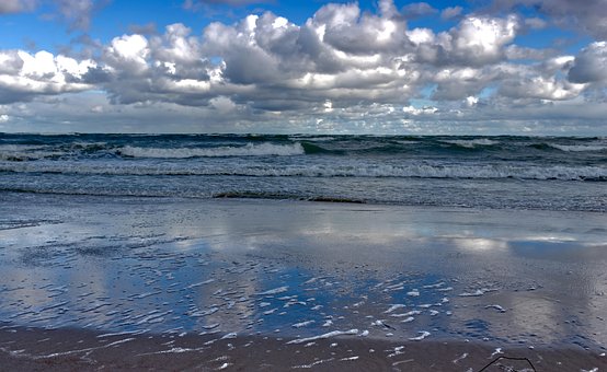 Strand, Golf, Zee, De Kust, De Horizon