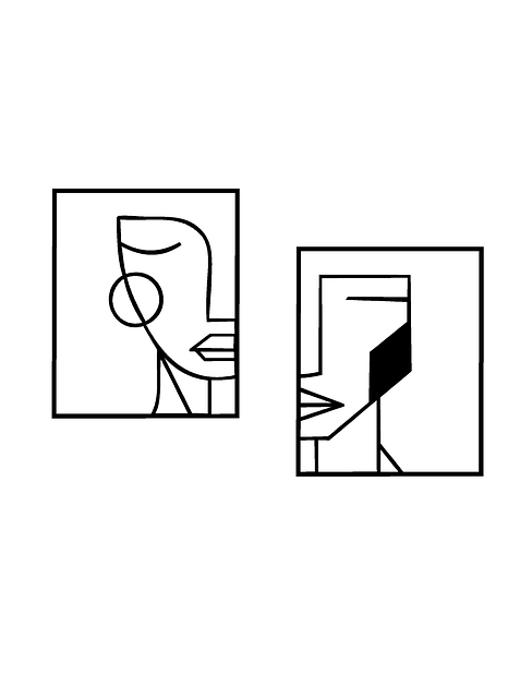 Vektor, Frau, Mädchen, Design, Tisch