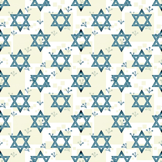 Free background star of david pattern illustration