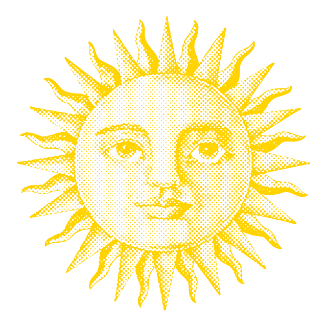 Free Sun Retro illustration and picture
