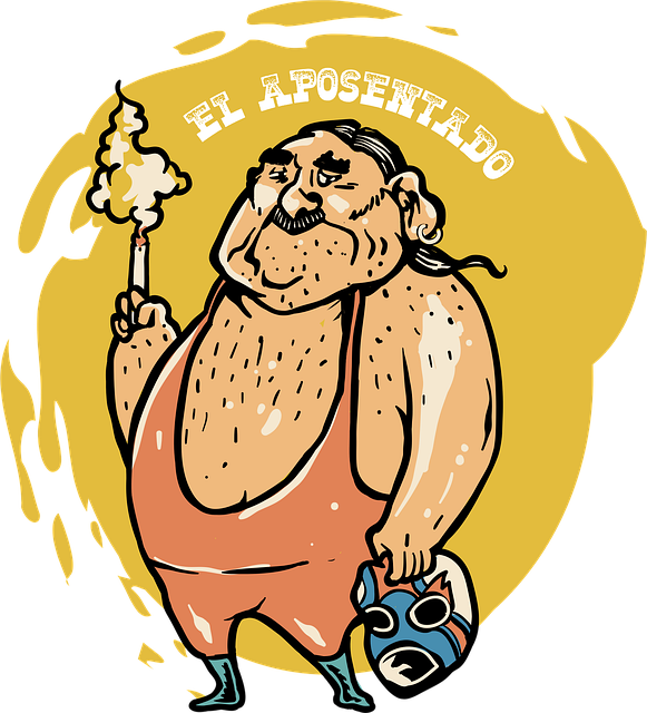 Free Wrestler Wrestling vector and picture