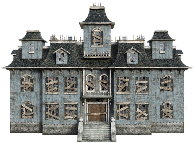 Free building abandoned architecture illustration
