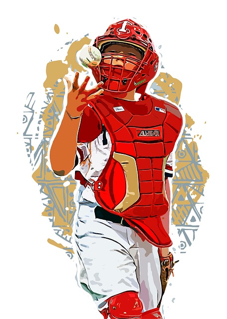 Free baseball baseball player little league illustration