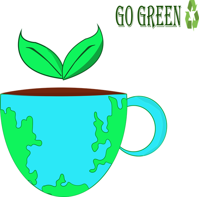 Gå Grøn, Jorden, Kop, Blade, Kaffe