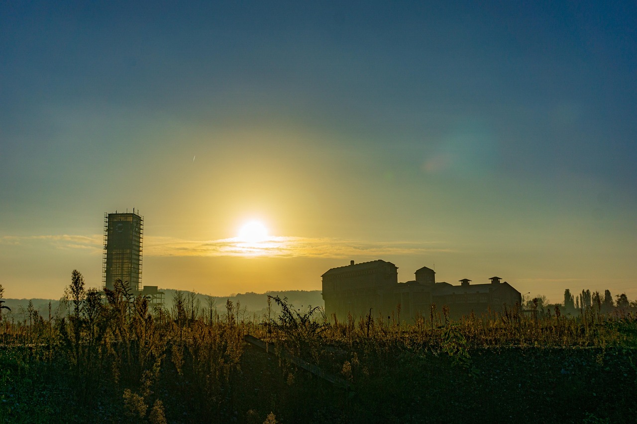 Sunset Industry Glashütte Free photo on Pixabay